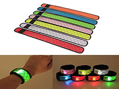 reflective LED slap band