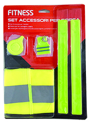 reflective safety set with elastic vest