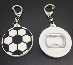 Rubber Bottle Opener Keychain