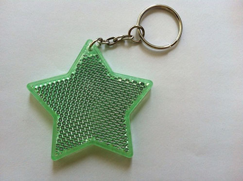 Reflective Tag Pendant Keyring Keychain