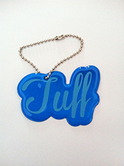 Reflective Tag Pendant Keyring Keychain