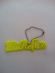 Name Reflective Tag Pendant Keyring Keychain